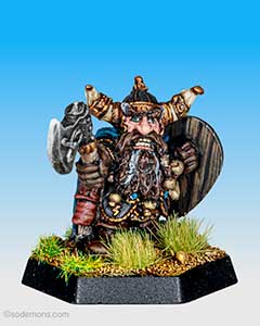 ADD31 Dwarf Fighter with Axe - High Level