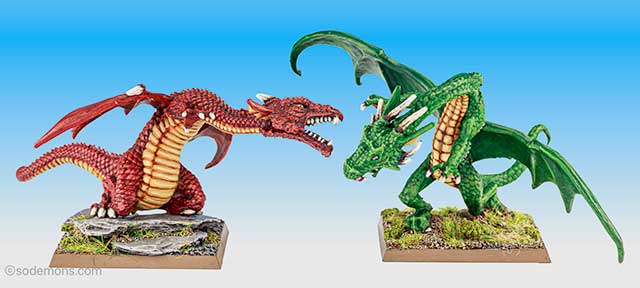 BDD10 Red Dragon & BDD20 Green Dragon