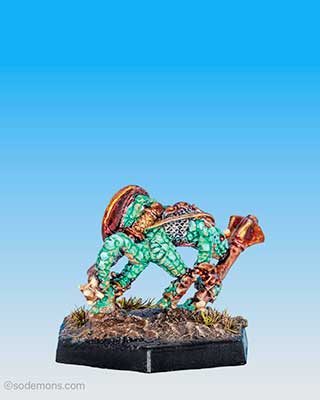 Warrior with Mace and Shield