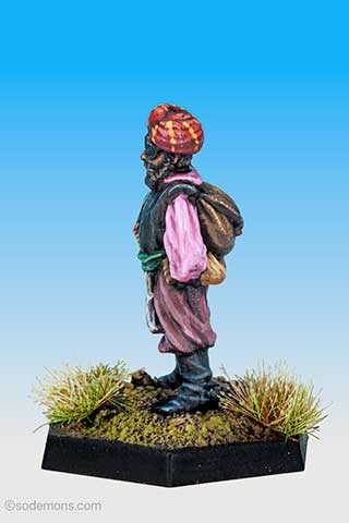 C1-27 Turbanned Thief with Scimitar