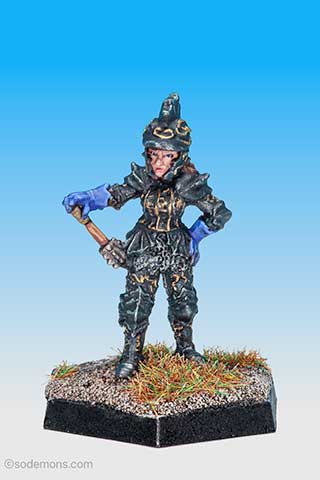 Female Cleric in Ornate Armour