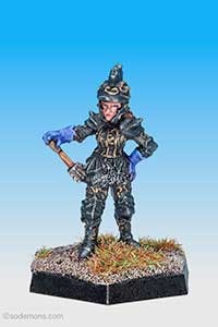 Female Cleric in Ornate Armour