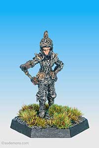 Female Cleric in Ornate Armour