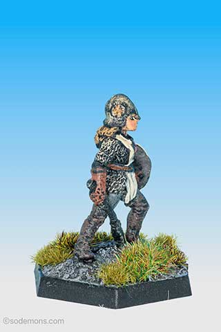 Armoured Female Cleric with Shield