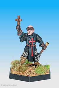 Cleric with Cross and Mace