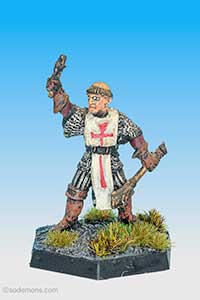 Cleric with Cross and Mace