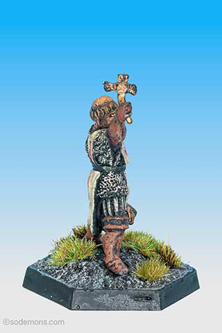 Cleric with Cross and Mace