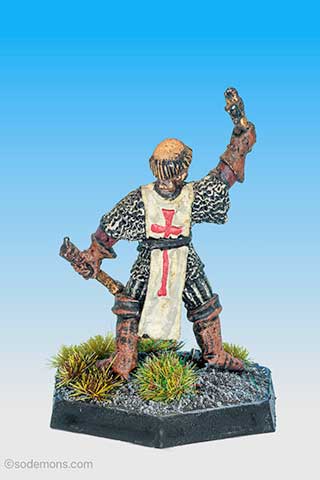 Cleric with Cross and Mace