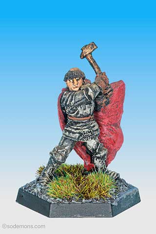 Cleric Swinging Hammer