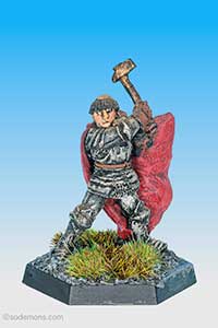 Cleric Swinging Hammer