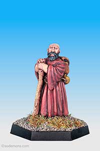 Bearded Monk with Staff