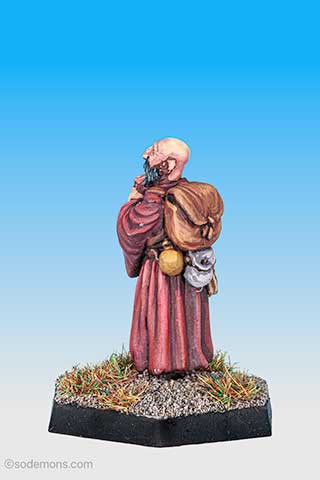 Bearded Monk with Staff