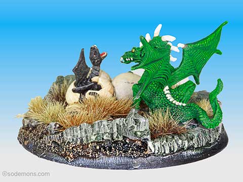 C29 Young Spined Dragon & Hatchling