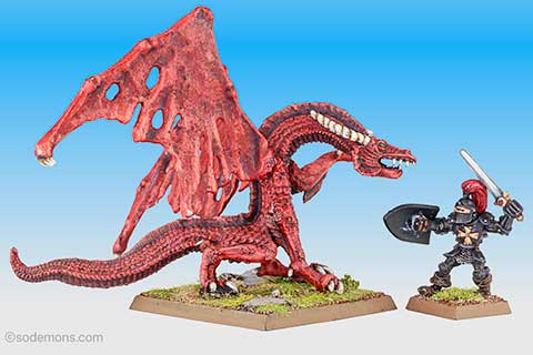 DRAG4 Great Fire Dragon & Knightly Hero