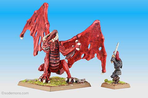 DRAG4 Great Fire Dragon & Knightly Hero