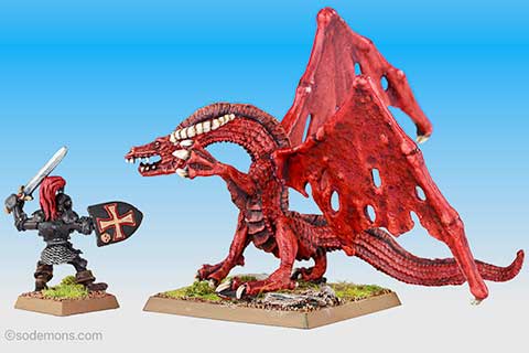 DRAG4 Great Fire Dragon & Knightly Hero