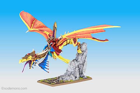 High Elf Mage on Dragon