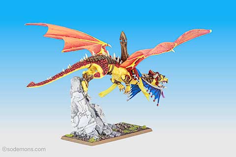 High Elf Mage on Dragon