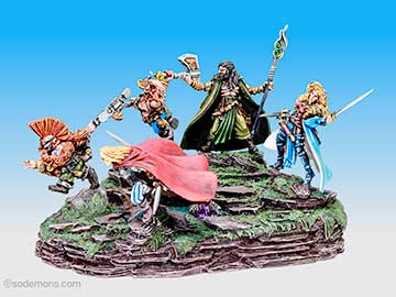 Black Library Diorama - Gotrek and Friends