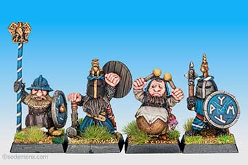 Imperial Dwarf Command - Rune Lions