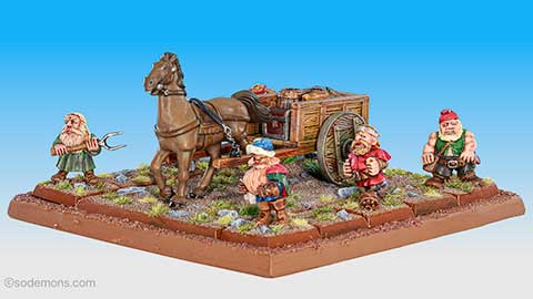 Dwarf Baggage Train with Crew