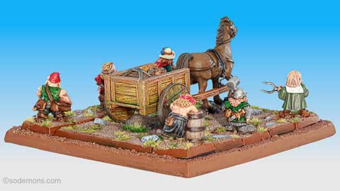 Dwarf Baggage Train with Crew