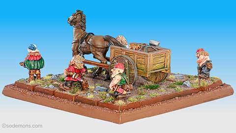 Dwarf Baggage Train with Crew