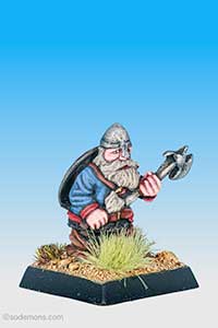 FTD3 Dwarf with Sword and Pole Arm