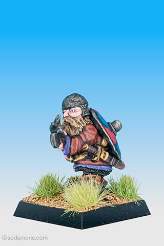 FTD3 Dwarf with Sword and Pole Arm