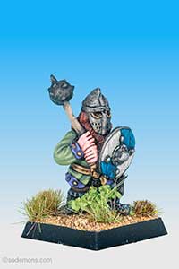 FTD4 Dwarf with Mace and Axe