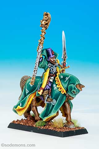 Mounted Gold Wizard