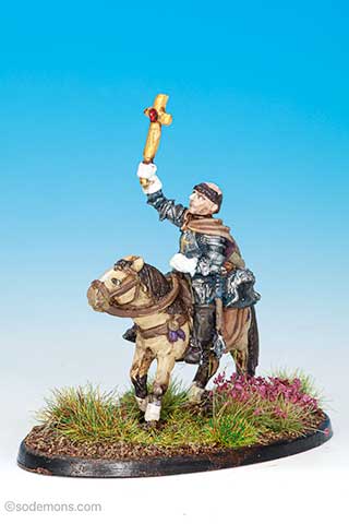 FAC3 Mounted Cleric with Cross and Mace v1