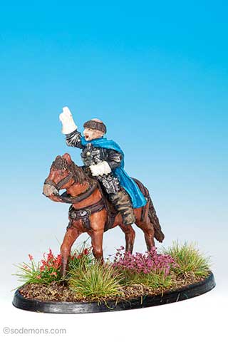 FAC3 Mounted Cleric with Cross and Mace v2
