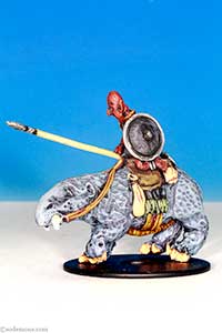 FF28-1 Red Orc in Chainmail mounted on Giant Tusker