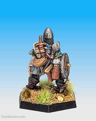 FTF49 Left Handed Adventurer with Axe And Equipment