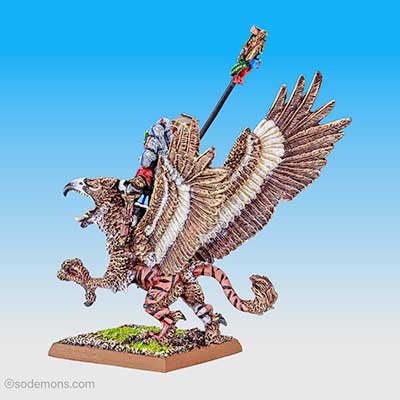 Karl Franz riding Deathclaw