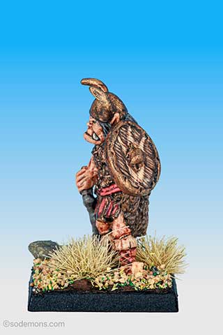 Chieftain with Whip & Shield