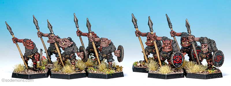 ME51v2 Orcs of the Red Eye - Spear / Orc1 Orc Warriors