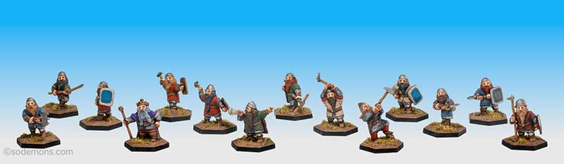Minifigs D&D Dwarfs (DWF)