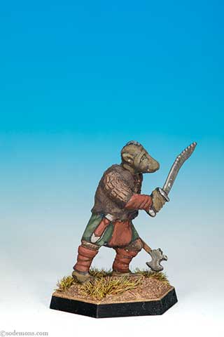 GNL8 - Gnoll with Sword & Broadaxe