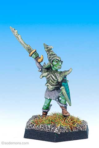 ARE1 High Elf Attacking with Sword