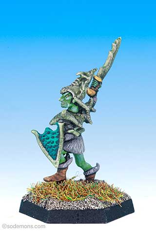 ARE1 High Elf Attacking with Sword