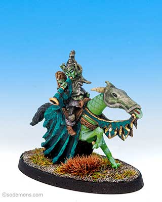AREC5 High Elf Rider with Trumpet