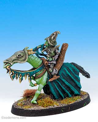 AREC5 High Elf Rider with Trumpet
