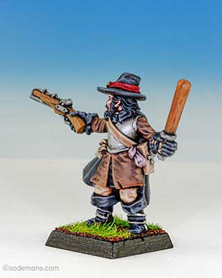 Witch Hunter with Pistol & Truncheon