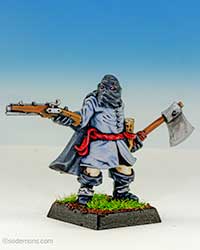 Hooded Witch Hunter with Pistol & Axe