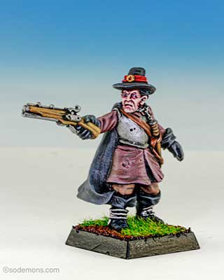 Witch Hunter firing Pistol