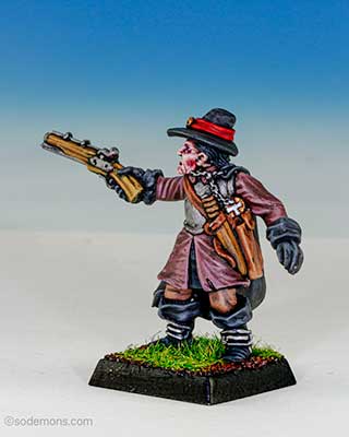 Witch Hunter firing Pistol