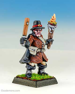 Witch Hunter with Truncheon and Torch