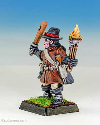 Witch Hunter with Truncheon and Torch